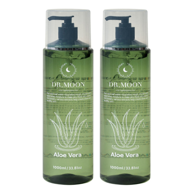 DR.MOON  Premium Aloe Vera Cica Soothing Gel 1000ml 2 Pack
