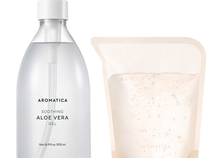 AROMATICA  Soothing Aloe Vera Gel 500ml + Refill 500ml, 1 Set