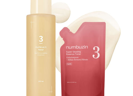 NUMBUZIN  No.3 Radiance Boosting Toner 200ml + Refill 200ml Set, 1 Set