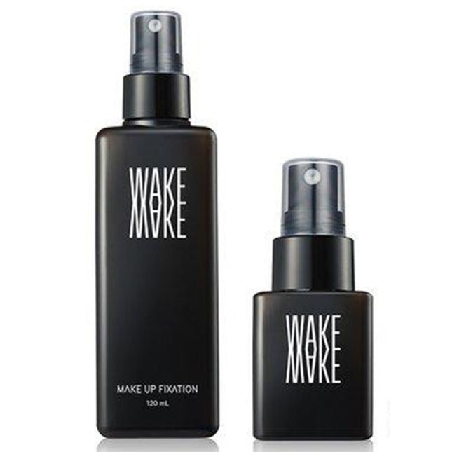 WAKEMAKE  Mist Type Makeup Fixer + Portable Container 30ml, 2 Types, 1 Count