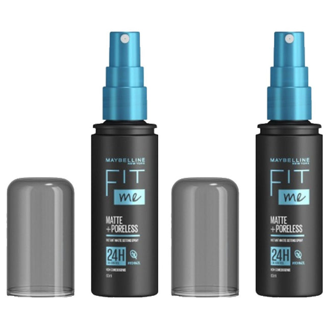 MAYBELLINE NEW YORK Maybelline Fit Me Matte Poreless Setting Spray 60ml 2 Pack