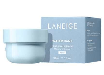 LANEIGE  Water Bank Blue Hyaluronic Moisture Cream Refill, 50ml, 1 Count