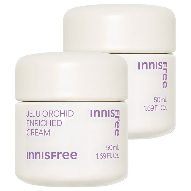 INNISFREE  Jeju Orchid Enriched Cream, 50ml, 2 Count