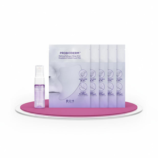 BIOHEALPH BIOHEALPH PROBIODERM MELTING COLLAGEN DEEPSHOT FILMS FOR NASOLABIAL FOLDS  CHEEKS 5 Applications + COLLAGEN WATER 91 MIST 15ml