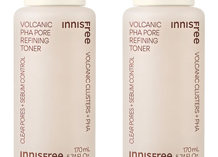 INNISFREE  Volcanic Cluster Refining Toner, 170ml, Set of 2