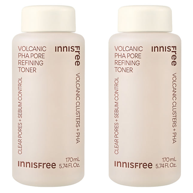 INNISFREE  Volcanic Cluster Refining Toner, 170ml, Set of 2