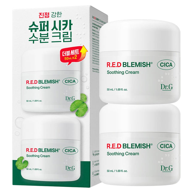 DR.G  Red Blemish Cica Soothing Cream Duo Set, 100ml, 1 Count