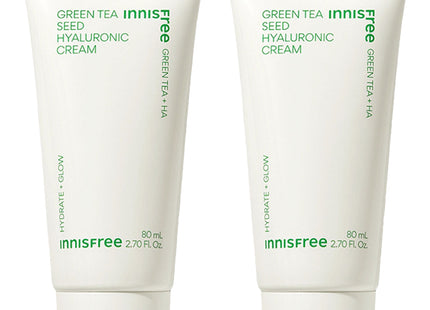 INNISFREE  Green Tea Seed Hyaluronic Cream, 80ml, 2 Count