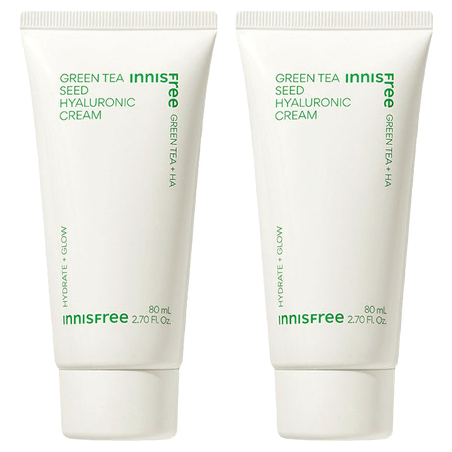 INNISFREE  Green Tea Seed Hyaluronic Cream, 80ml, 2 Count