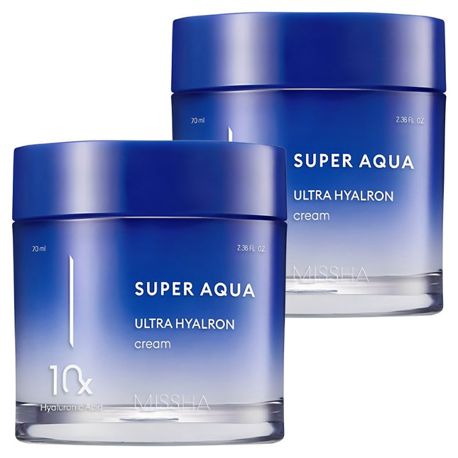 MISSHA  Super Aqua Ultra Hyalon Cream 70ml, 2 count