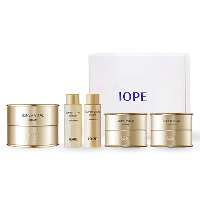 IOPE  SUPER VITAL CREAM SET 50ML + 18ML+18ML+10ML*2