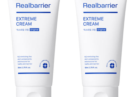 REAL BARRIER  Extreme Cream Tube, 80ml, 2 Pack