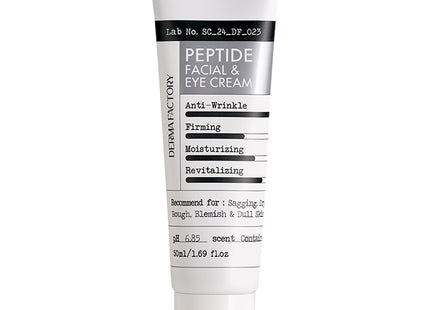 DERMA FACTORY  Peptide Facial and Eye Cream, 50ml, 1 count