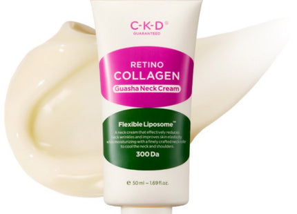 CKD (CHONG KUN DANG HEALTHCARE) CKD Chong Kun Dang Healthcare Retino Collagen Low Molecular 300 Gua Sha Neck Wrinkle Cream Refill, 50ml, 1 count