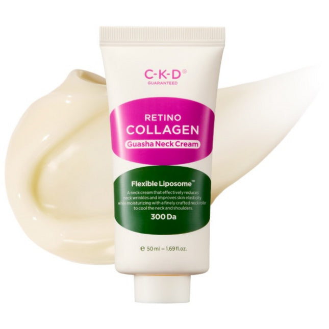 CKD (CHONG KUN DANG HEALTHCARE) CKD Chong Kun Dang Healthcare Retino Collagen Low Molecular 300 Gua Sha Neck Wrinkle Cream Refill, 50ml, 1 count