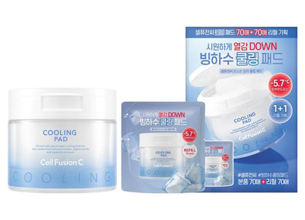 CELL FUSION C  Post Alpha Cooling Pad + Refill Pack 70ea Set, 70 Count, 1 Set