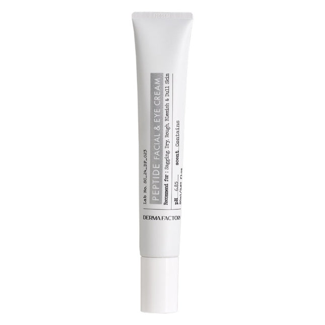 THE DERMA FACTORY  Peptide Facial & Eye Cream, 20ml, 1 count