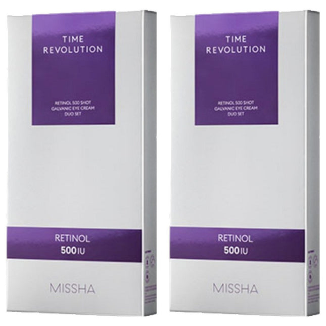 MISSHA  Time Revolution 500 Shot Retinol Eye Cream + Refill Set, 2 Items