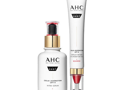 AHC  Pro Shot Collagen Jubilation Lift 4 Capsule Infused Eye Cream for Face 30ml + Intra Serum 40ml Set, 1 Set
