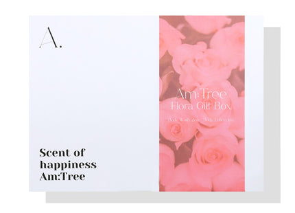 AMTREE  Perfume Body Care Gift Set Flora Rose & Musk White Gardenia (Wash 2P+ Lotion 1P), 1 Set