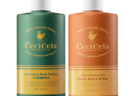 CECI CELLA  Body Peeling 500ml + Blackberry & Berry Body Shower Gel 500ml Set, 1 Set