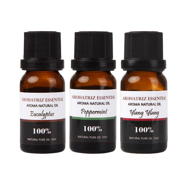 ALOHARTREES  Essential Oil Eucalyptus + Peppermint + Ylang Ylang, 1 Set