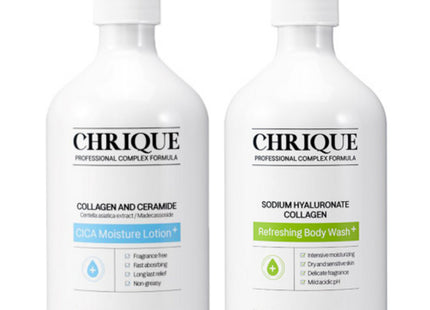CREEQ  Ceramide Lotion 500ml + Hyaluronic Acid Body Wash 500ml