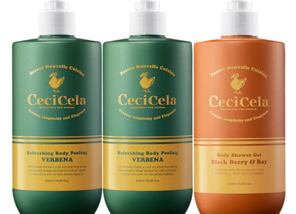 CECI CELLA Ceci Cella Body Peeling 2p + Shower Gel Blackberry & Bay Set, 1 Set