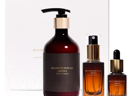 BON ESTHE Diamond Ritual Aroma Body Wash + Mist + Oil Set, 1 Set