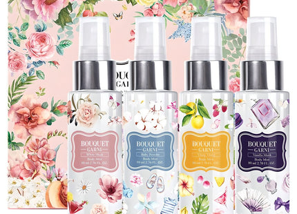 BOUQUET GARNI  Body Mist Gift Set White Musk + Baby Powder + Ylang Ylang + Vanilla Musk, 1 Set
