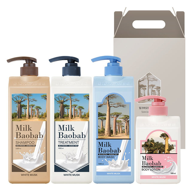 MILK BAOBAB  Hair & Body Gift Set White Musk Scent, 1 Set