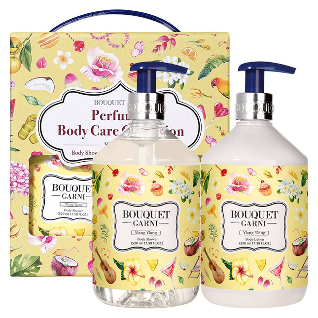 BOUQUET GARNI  Ylang Ylang Body Wash + Body Lotion Set, 1 Set