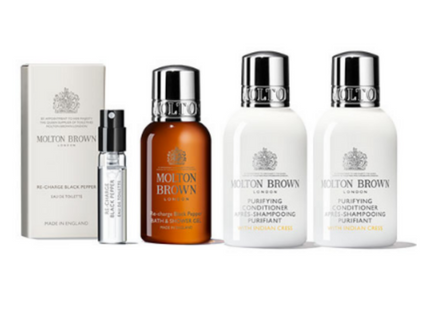 MOLTON BROWN  Hair & Body Cleanser Kit 4 Piece Set