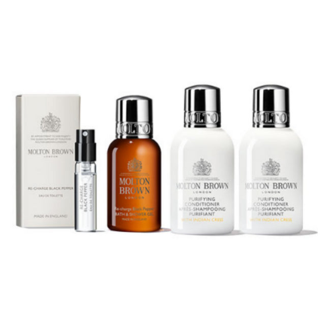 MOLTON BROWN  Hair & Body Cleanser Kit 4 Piece Set