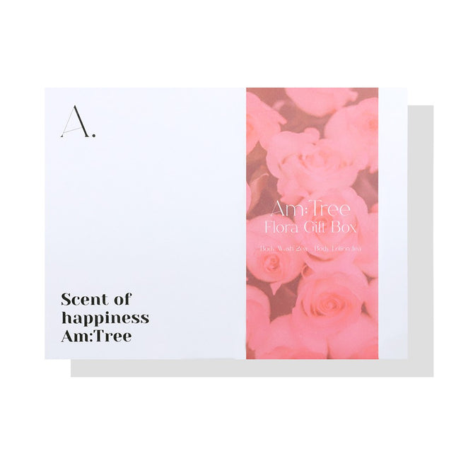 AMTREE  Perfumed Bodycare Gift Set Flora Rose & Musk White Gardenia Scent (Wash 2P + Lotion 1P)