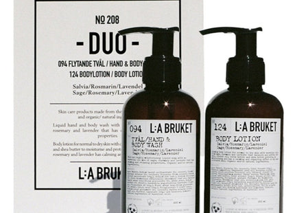 LABOUTIQUE  Hand & Body Wash 190ml + Body Lotion 190ml Set COSMOS, 1 Set