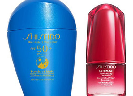 SHISEIDO  The Perfect Protector SPF50+ PA++++ 50ml + Serum 15ml Set, 1 Set