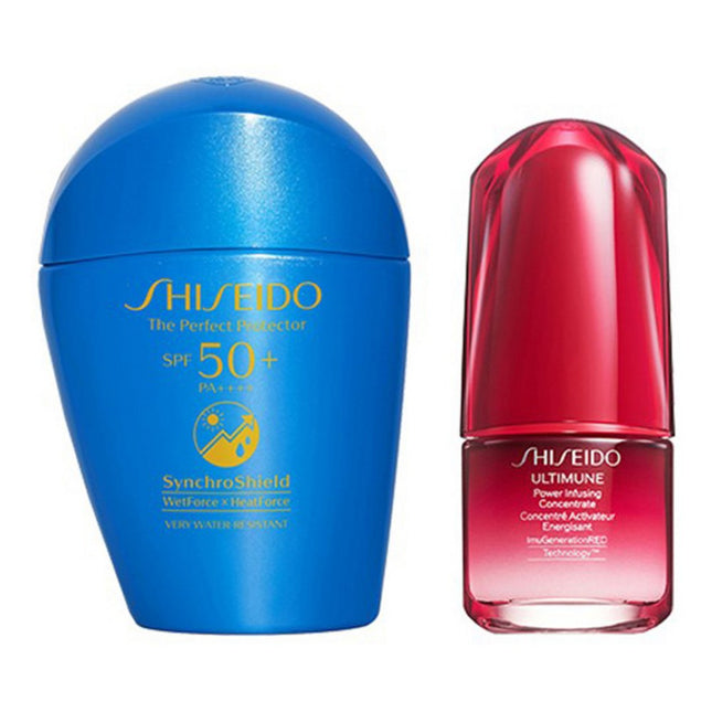 SHISEIDO  The Perfect Protector SPF50+ PA++++ 50ml + Serum 15ml Set, 1 Set