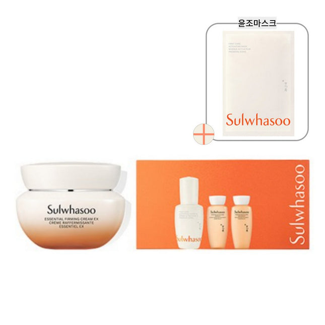 SULWHASOO NEW  Renewed Firming Cream Set + First Care Activating Mask 1 Sheet, 1 Set