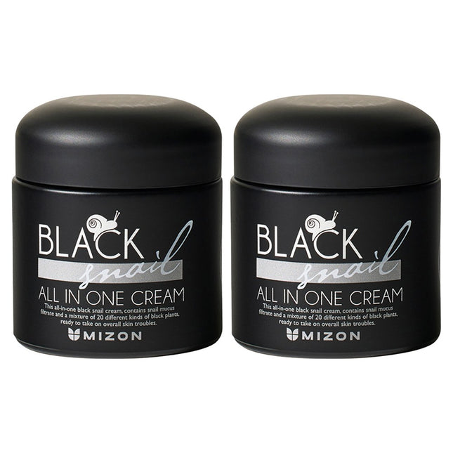 MIZON  Black Snail All In One Cream, 70ml, 2 Count