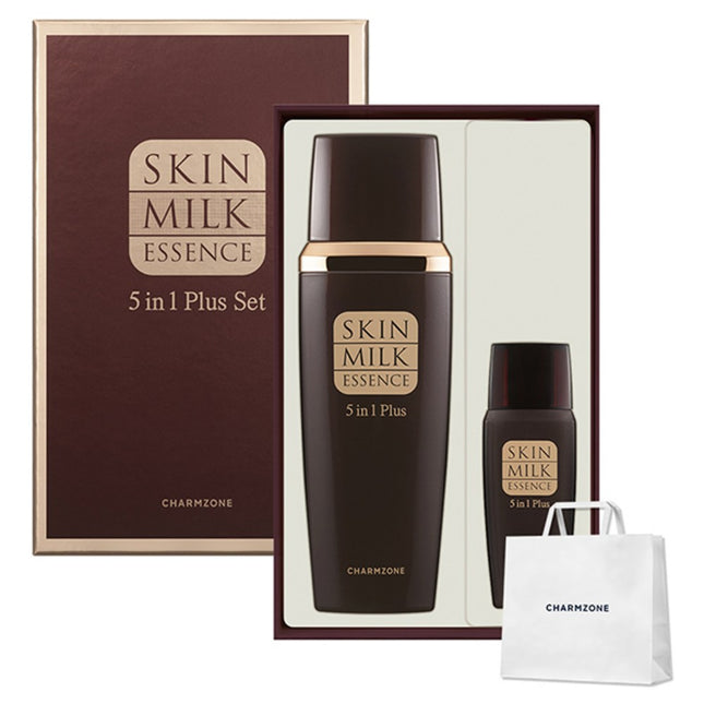 CHARME, INC. Charme Skin Milk Essence 5 in 1 Plus All-in-One 150ml + 35ml Set, 185ml, 1 Set