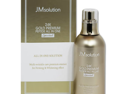 JM SOLUTION  24K Gold Premium Peptide All-in-One Special Essence 100ml 1 Count