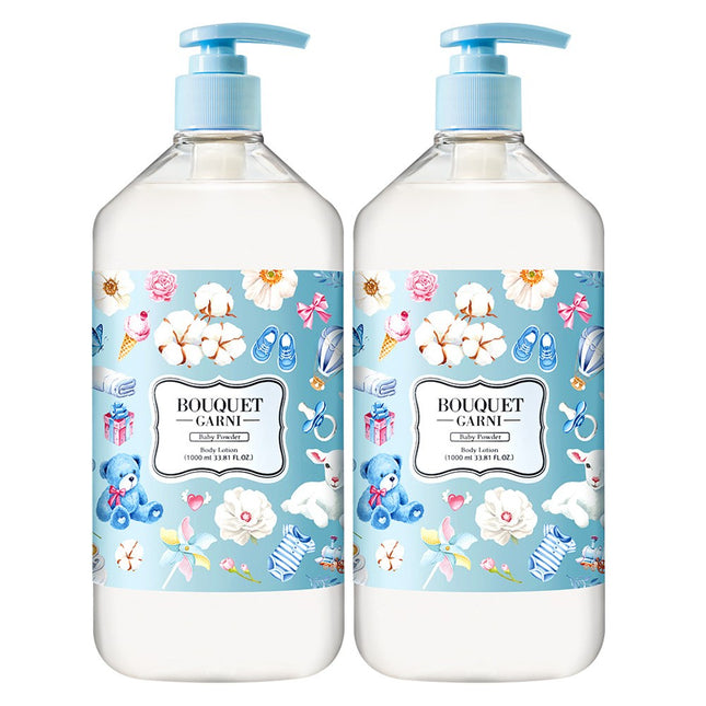 BOUQUET GARNI  Body Lotion Baby Powder, 1L, Set of 2