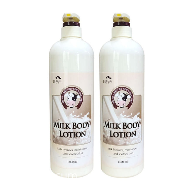 FLOWERING MAN  Milk Body Lotion 1000ml, 2 Count