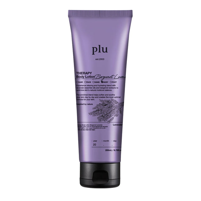 PLU  Therapy Body Lotion Bergamot Lavender Scent 200ml 1pc