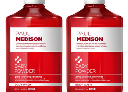PAUL & JOE  Signature Body Wash Baby Powder Scent, 1.077L, Set of 2