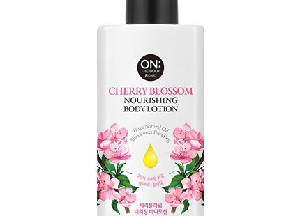 ON THE BODY  Nourishing Body Lotion Cherry Blossom 400ml 1 Pack