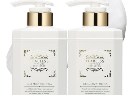 TBLESS PERFUME BODY LOTION LILY MUSK WHITE TEA , 480g, 2 Count