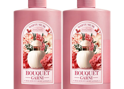 BOUQUET GARNI  Moisture Body Lotion White Musk Scent, 1L, 2 Count