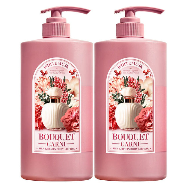 BOUQUET GARNI  Moisture Body Lotion White Musk Scent, 1L, 2 Count